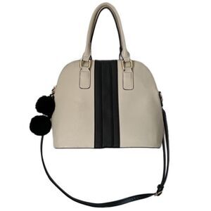 Miztique Cream and Black Shoulder Bag